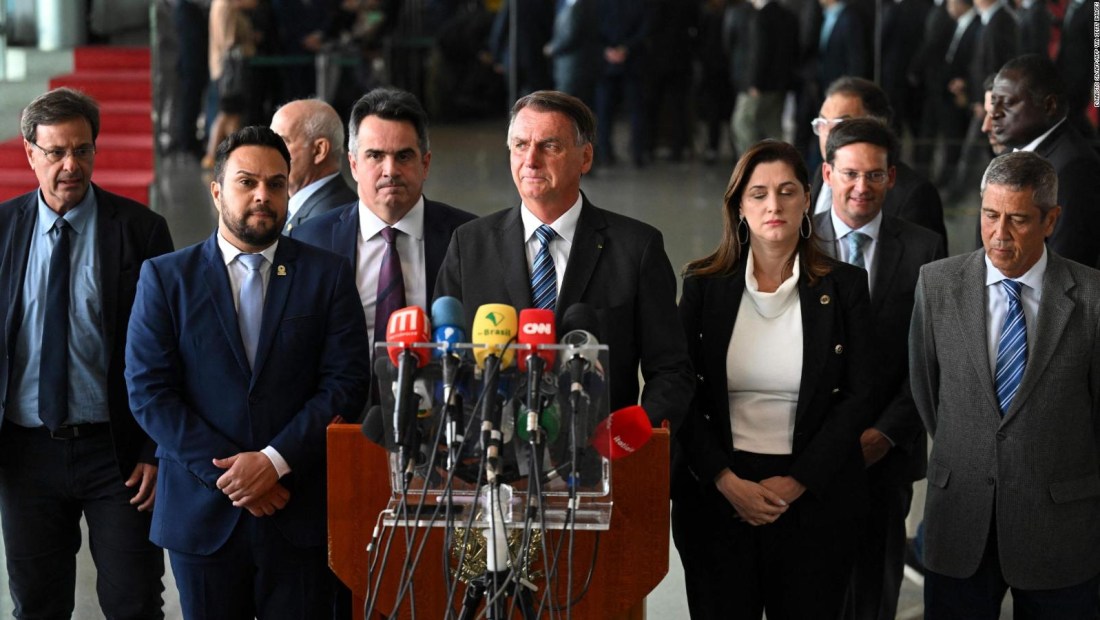 Bolsonaro habla por primera vez tras su derrota electoral ante Lula da Silva