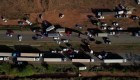 Imágenes de drones muestran camiones bloqueando rutas en Brasil
