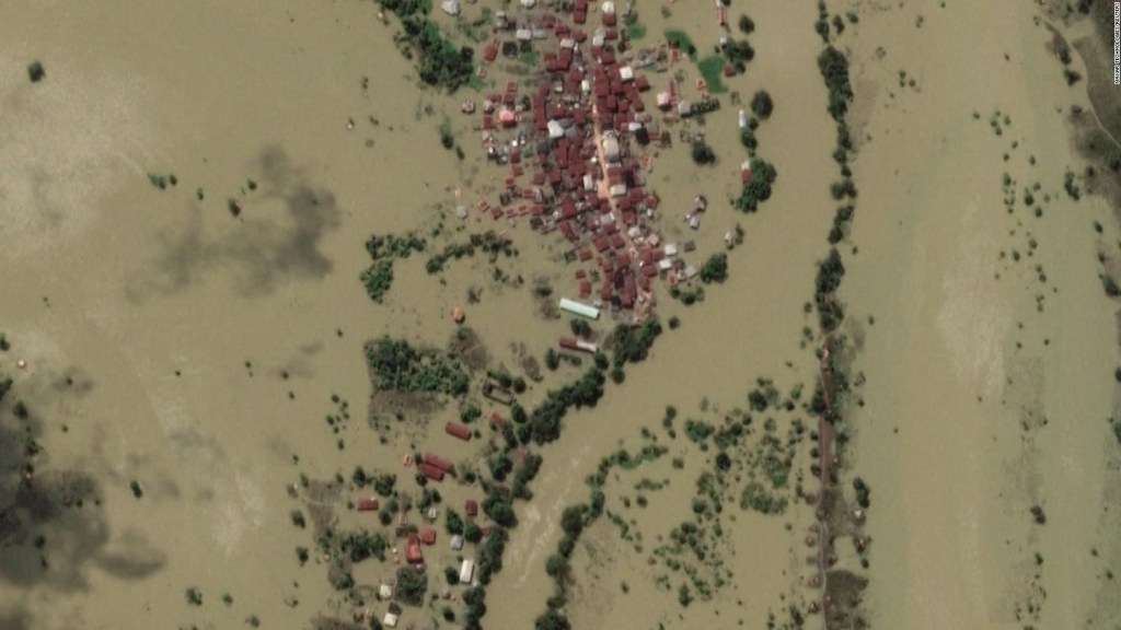 Así se ven las inundaciones masivas en Nigeria desde el cielo