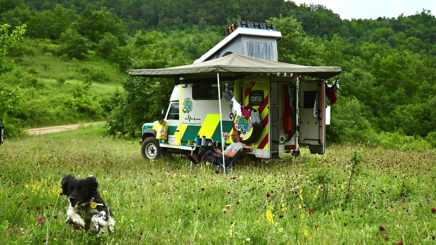 ambulancia casa rodante viaje
