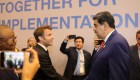 El saludo entre Maduro y Macron en la Cumbre del Clima