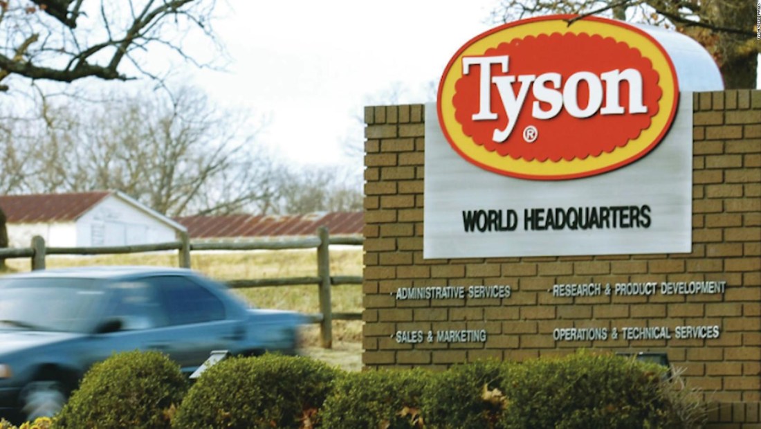 Caen acciones de Tyson Foods
