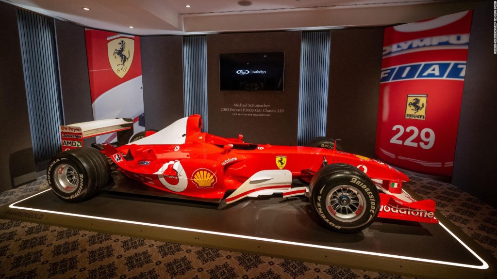 La Ferrari de Michael Schumacher pulvérise une marque aux enchères