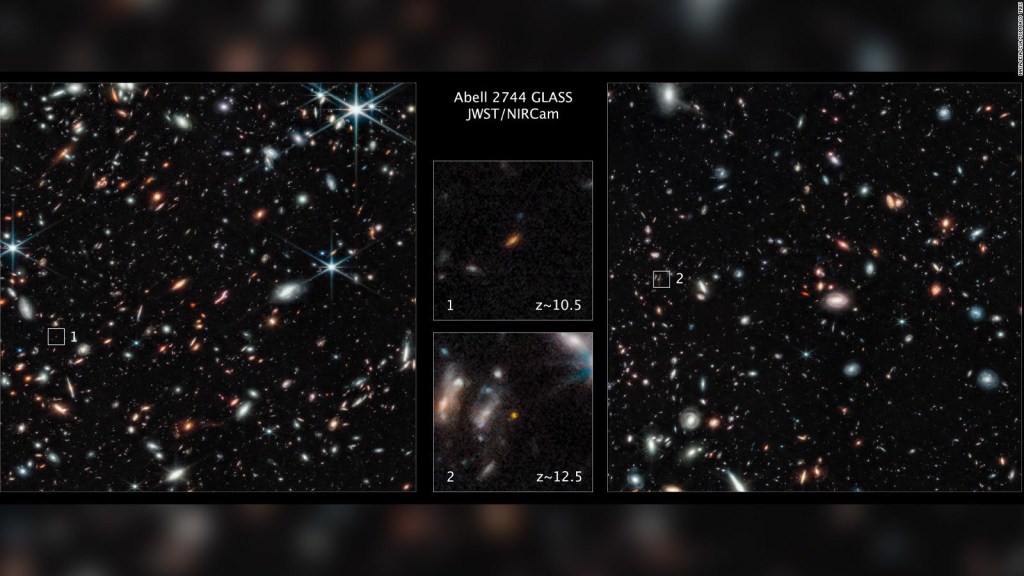 Tak wyglądały dwie z pierwszych galaktyk, które powstały po Wielkim Wybuchu