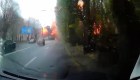 El momento en que ataques rusos golpean la ciudad de Dnipro
