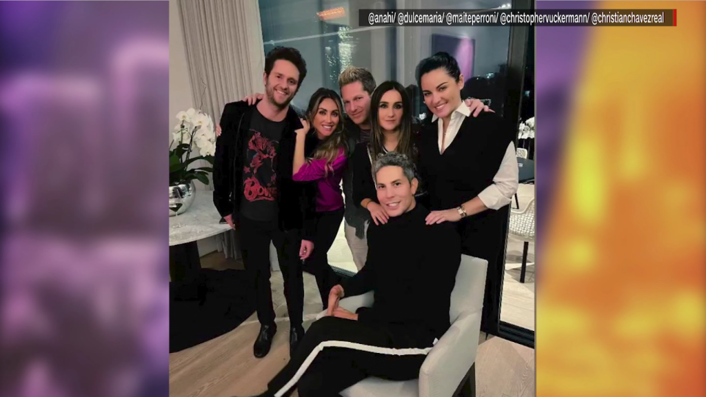 The artists of the pop group RBD meet again