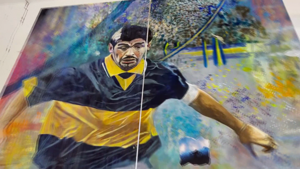 Descubre el homenaje artístico a la vida de Maradona