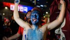 Fans captured by cameras just at the right moment in the World Cup