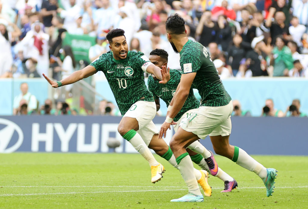 Arabia Saudita sorprendió en el arranque del segundo tiempo y dio vuelta el resultado ante Argentina