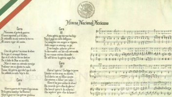 La letra y música del Himno Nacional Mexicano.