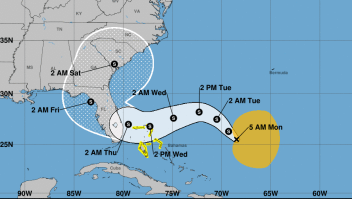 La tormenta subtropical Nicole se forma en el suroeste del Atlántico