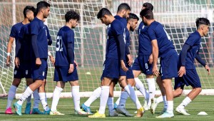 Los jugadores de Irán asisten a una sesión de entrenamiento en la capital del país, Teherán, el 13 de noviembre de 2022, antes del Mundial de Qatar 2022. (Foto: ATTA KENARE/AFP vía Getty Images)