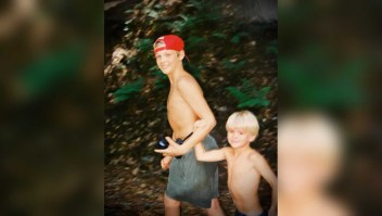 Nick y Aaron Carter cuando eran niños.