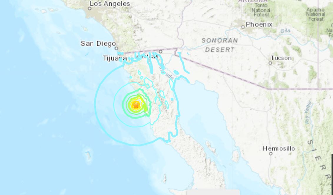 Terremoto de magnitud 6.2 sacude Baja California, México sin daños reportados
