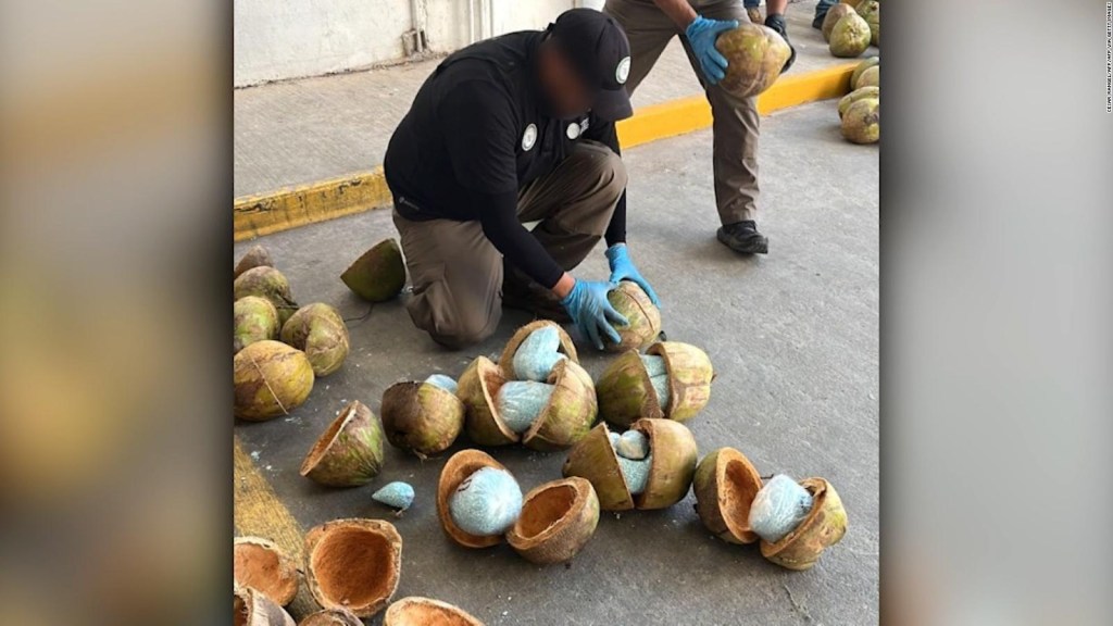 Desmantelamiento de la carga oculta de fentanilo en cocos