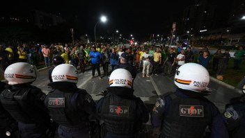 Seguidores del presidente Jair Bolsonaro generan disturbios