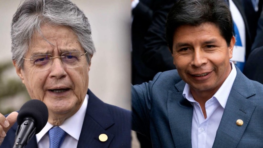 Lasso acusa a Castillo de violar el orden constitucional peruano