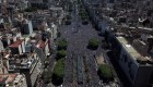 La Scaloneta regresó a Argentina y las calles se inundaron de gente