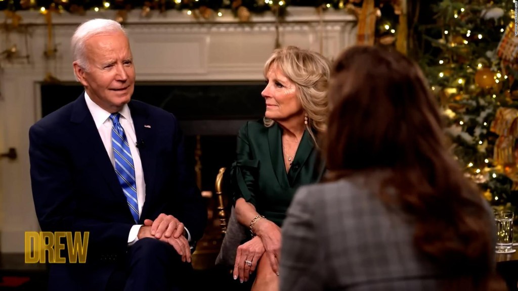 Joe Biden talks to Drew Barrymore about their marriage