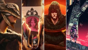 De izquierda a derecha: imágenes de Elden Ring, Inmortality, Vampire Survivors y Citizen Sleeper, videojuegos estrenados en 2022
