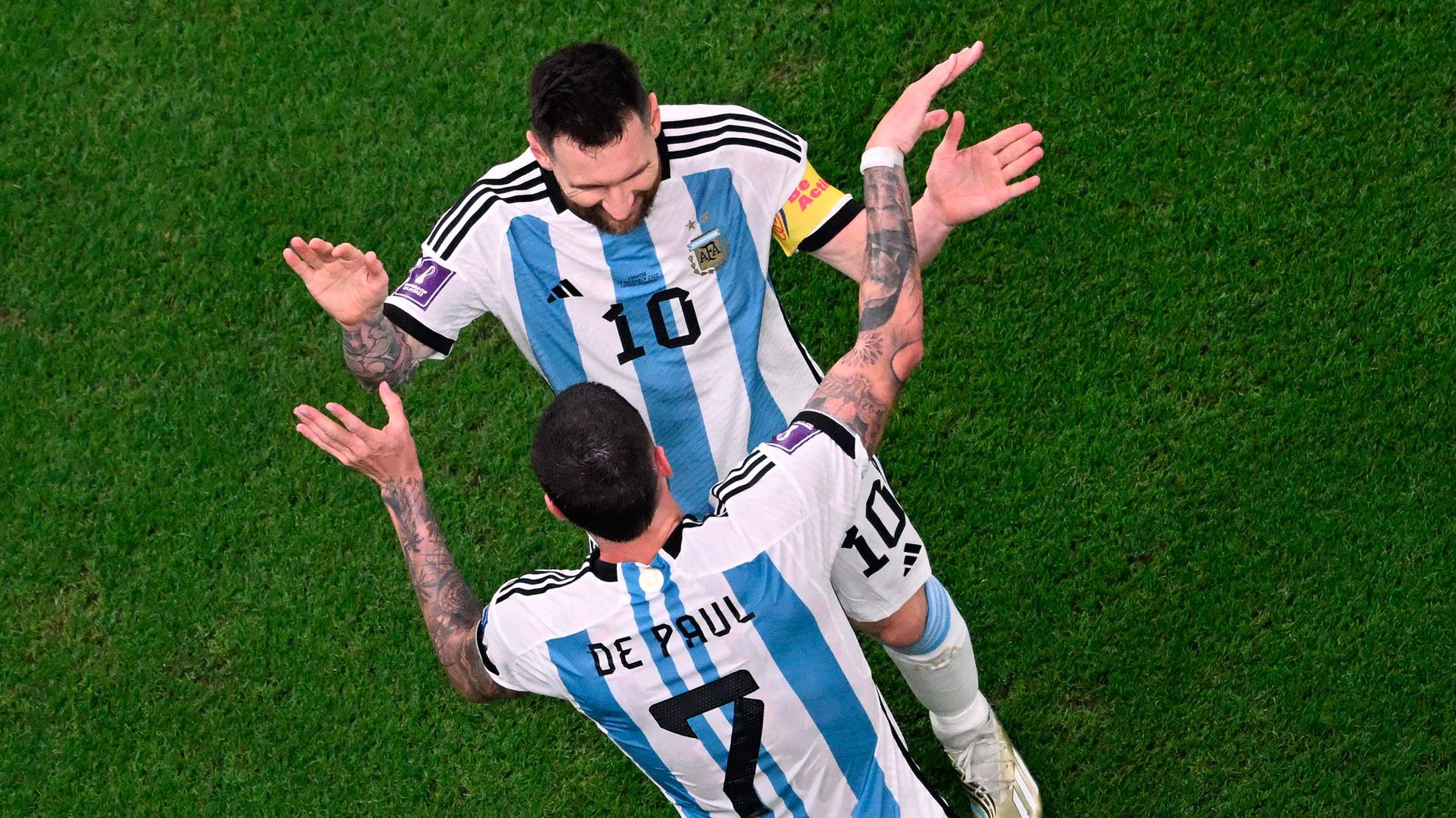 ¿Quién hizo los 3 goles de Argentina hoy