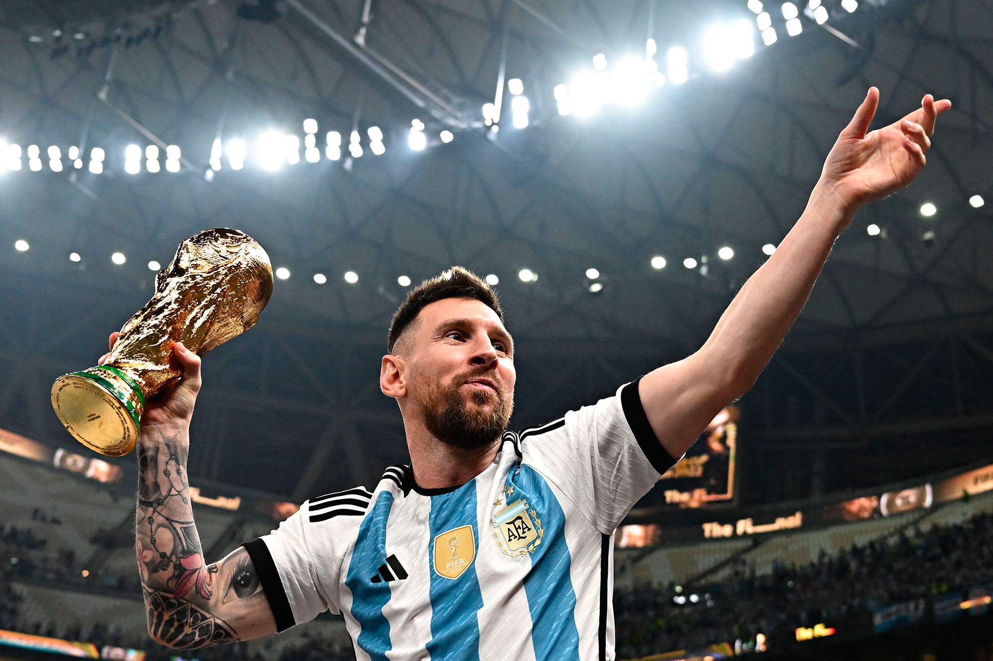 Camiseta de manga larga para niño de fútbol Argentina #10 Lionel Messi Copa  Sudamericana 2021