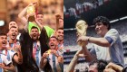 Así como lo hizo Diego Armando Maradona hace 36 años en México 1986, Lionel Messi finalmente logra levantar la copa del mundo con Argentina en el Mundial de Qatar, con lo que cerrará su carrera como una leyenda absoluta. En un partido maravilloso, el marcador quedó 3-3 y la definición fue en los penales. Aquí las mejores 15 fotos de la final de Qatar 2022. (Foto: imagen creada con fotografías de Getty Images)