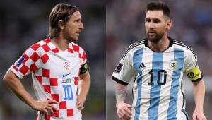 Los capitanes de Croacia y Argentina: Luka Modrić y Lionel Messi. (Crédito: imagen creada con fotos de Getty Images)