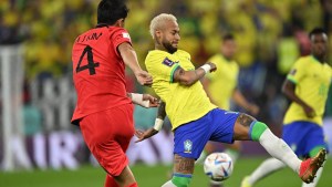 Brasil contra Corea del Sur en el Mundial de Qatar 2022. (Foto: MANAN VATSYAYANA/AFP vía Getty Images)
