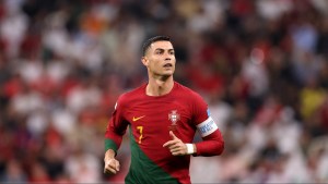 Cristiano Ronaldo entró de cambio en el partido de octavos de Portugal contra Suiza en el Mundial de Qatar. (Foto: Francois Nel/Getty Images)