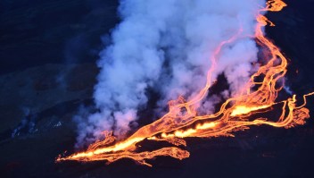 El volcán Mouna Loa en Hawai.