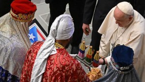 El papa Franscico recibió a los reyes magos de Puerto Rico.