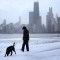Las temperaturas en Chicago alcanzaron los - 6 grados.