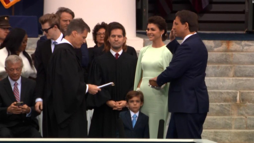 Ron DeSantis is sworn in amid speculation about presidential run