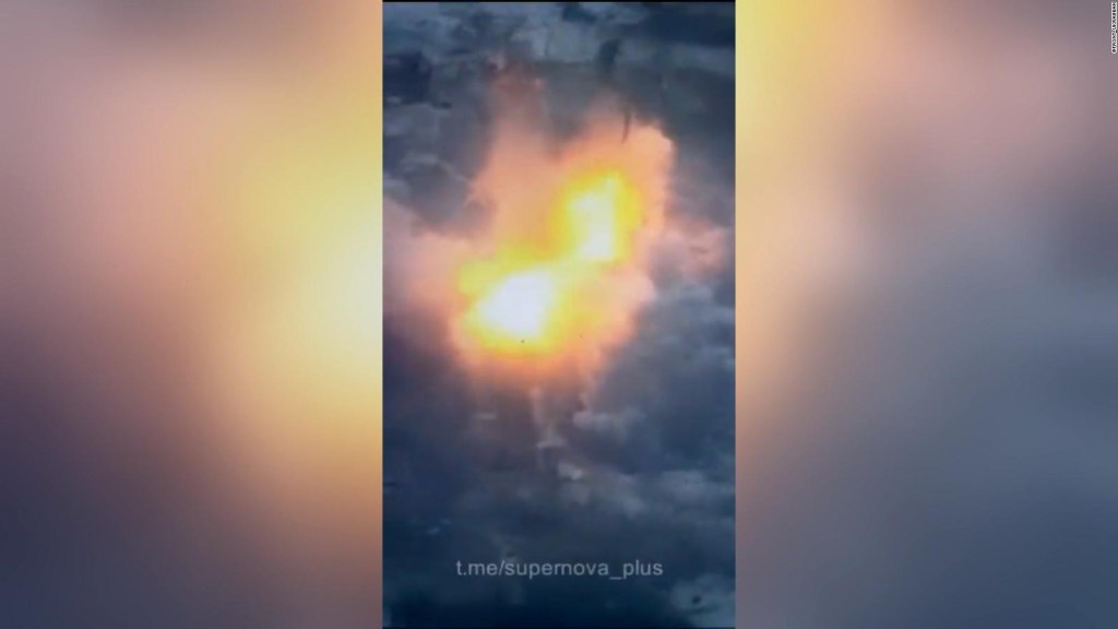 Watch the massive explosion at a Russian-occupied building in Soledar