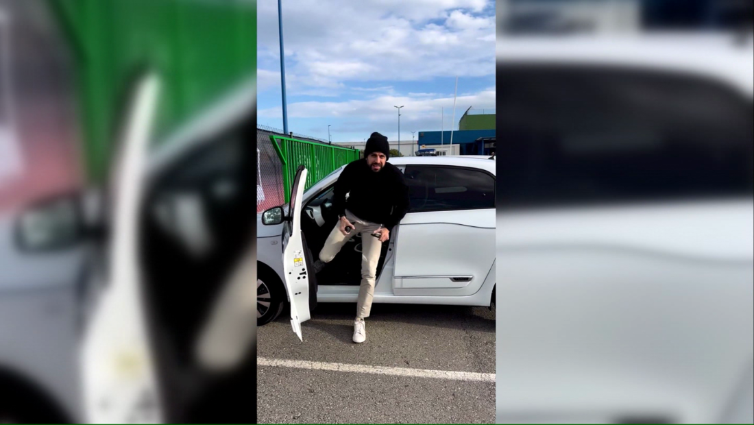 Piqué llega en un Twingo a la Kings League