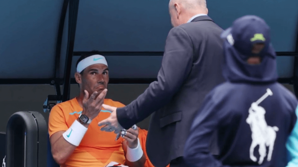 Rafa Nadal y un momento insólito en su debut en Australia
