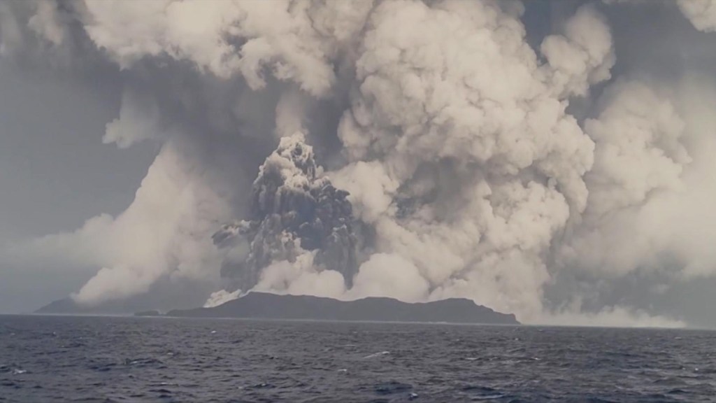 Tak wygląda ryk wybuchu wulkanu