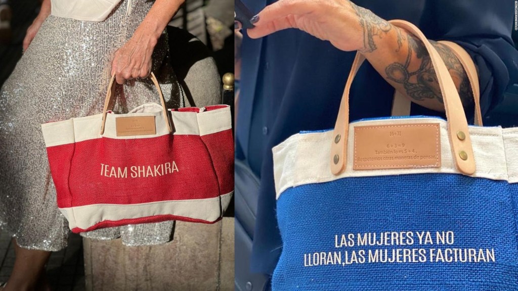 A community project in Argentina is launching bags with Shakira's phrases
