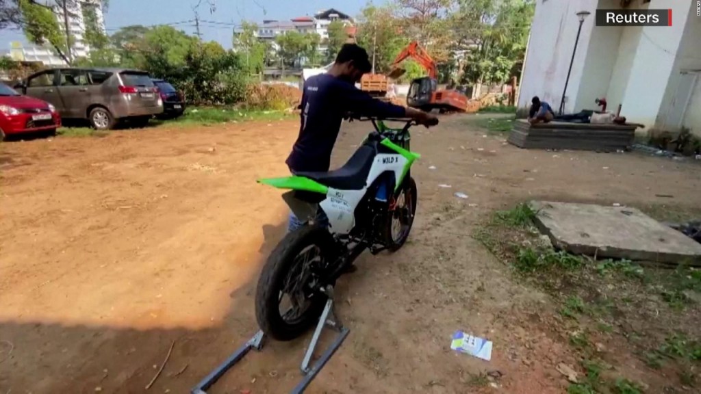 Meet the efficient electric motorcycle created by a young man in India
