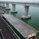 Así luce el reparado puente de Crimea que fue gravemente dañado en 2022