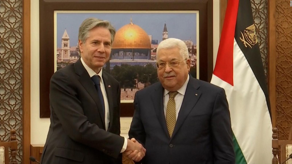 Antony Blinken se reúne con líder palestino
