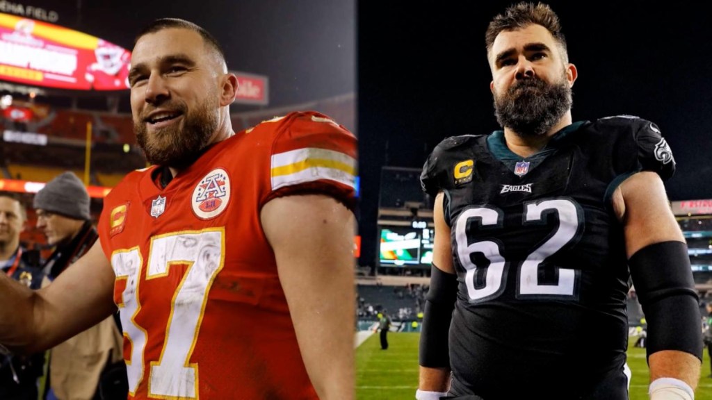 Kelce brothers, face to face in the Super Bowl