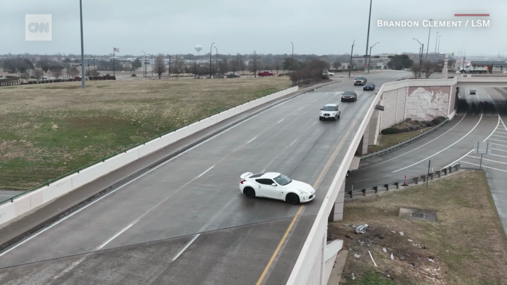 Watch These Cars Slide On A Frozen Bridge