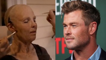 Elsa Pataky disfraz anciana sorpresa para Chris Hemsworth