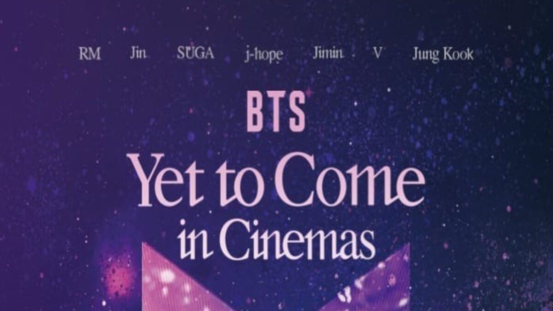 Cartel promocional del concierto "BTS: Yet To Come in Cinemas". (Crédito: btsyettocomeincinemas.com)