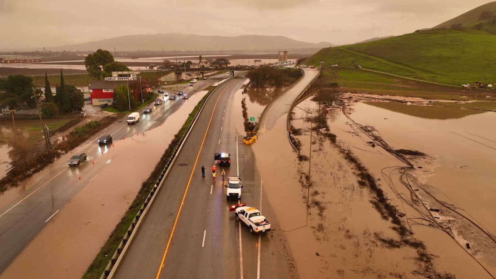 Estos Son Los Lugares Donde Llover En California En Los Pr Ximos D As   California Highway Flood 010923 