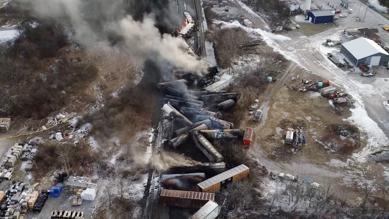 Summary of the spill of toxic substances in Ohio after train derailment
