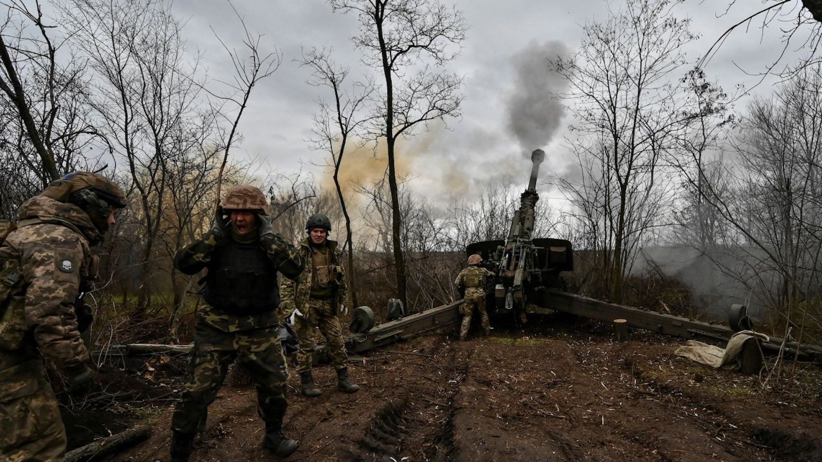 Artillería guerra Ucrania