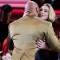 Adele conoce por fin a Dwayne "The Rock" Johnson en la 65ª edición de los Grammy. (Crédito: Kevin Winter/Getty Images)